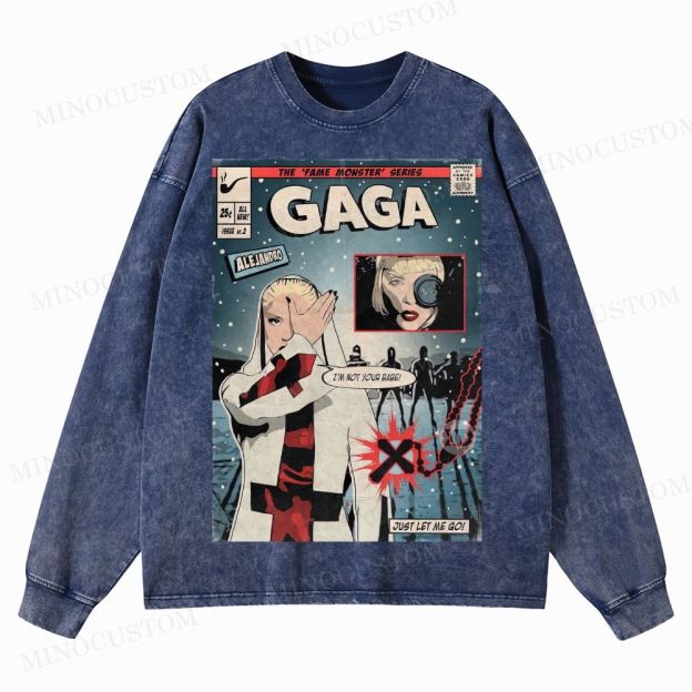 Alejandro Fame Monster Washed Long-Sleeved T-Shirt 