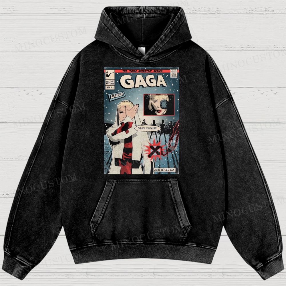 Alejandro Fame Monster Washed Hoodies 