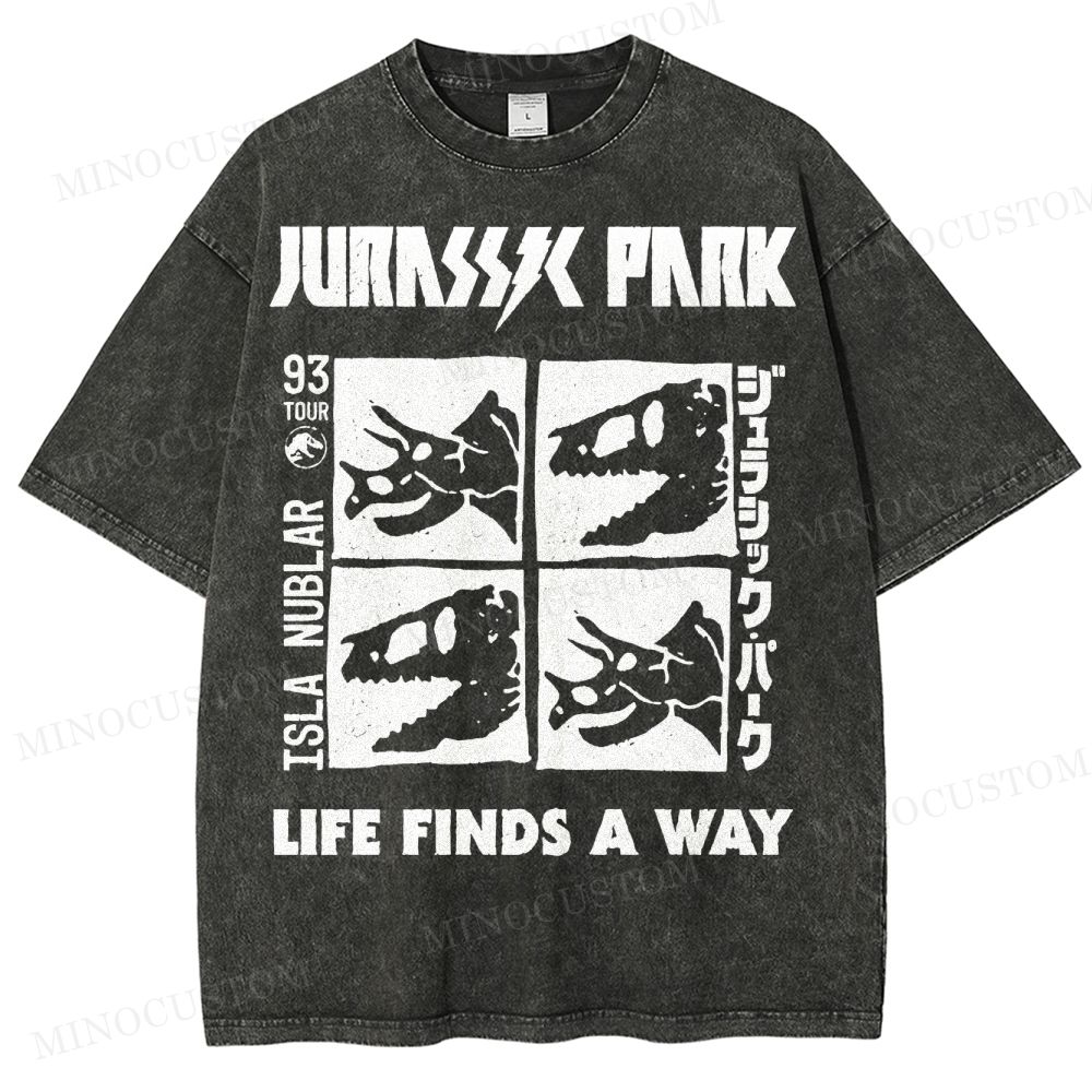 Dinosaur Skull Washed T-Shirt 