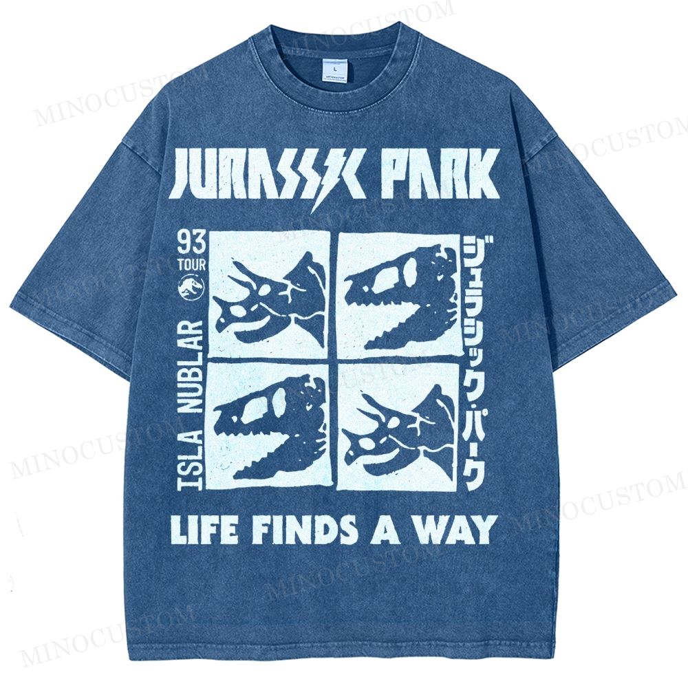 Dinosaur Skull Washed T-Shirt 