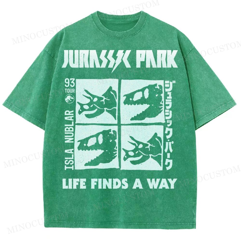 Dinosaur Skull Washed T-Shirt 