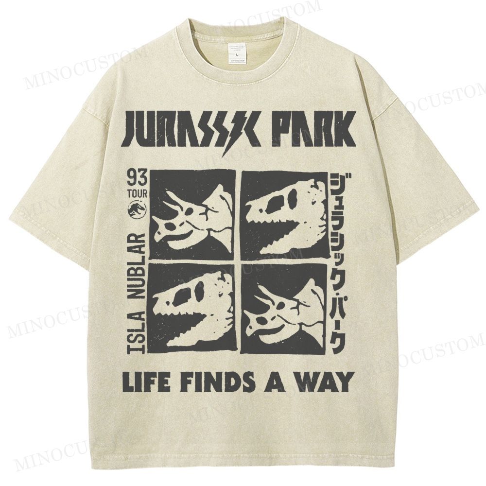Dinosaur Skull Washed T-Shirt 