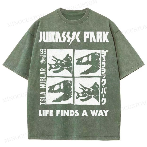 Dinosaur Skull Washed T-Shirt 