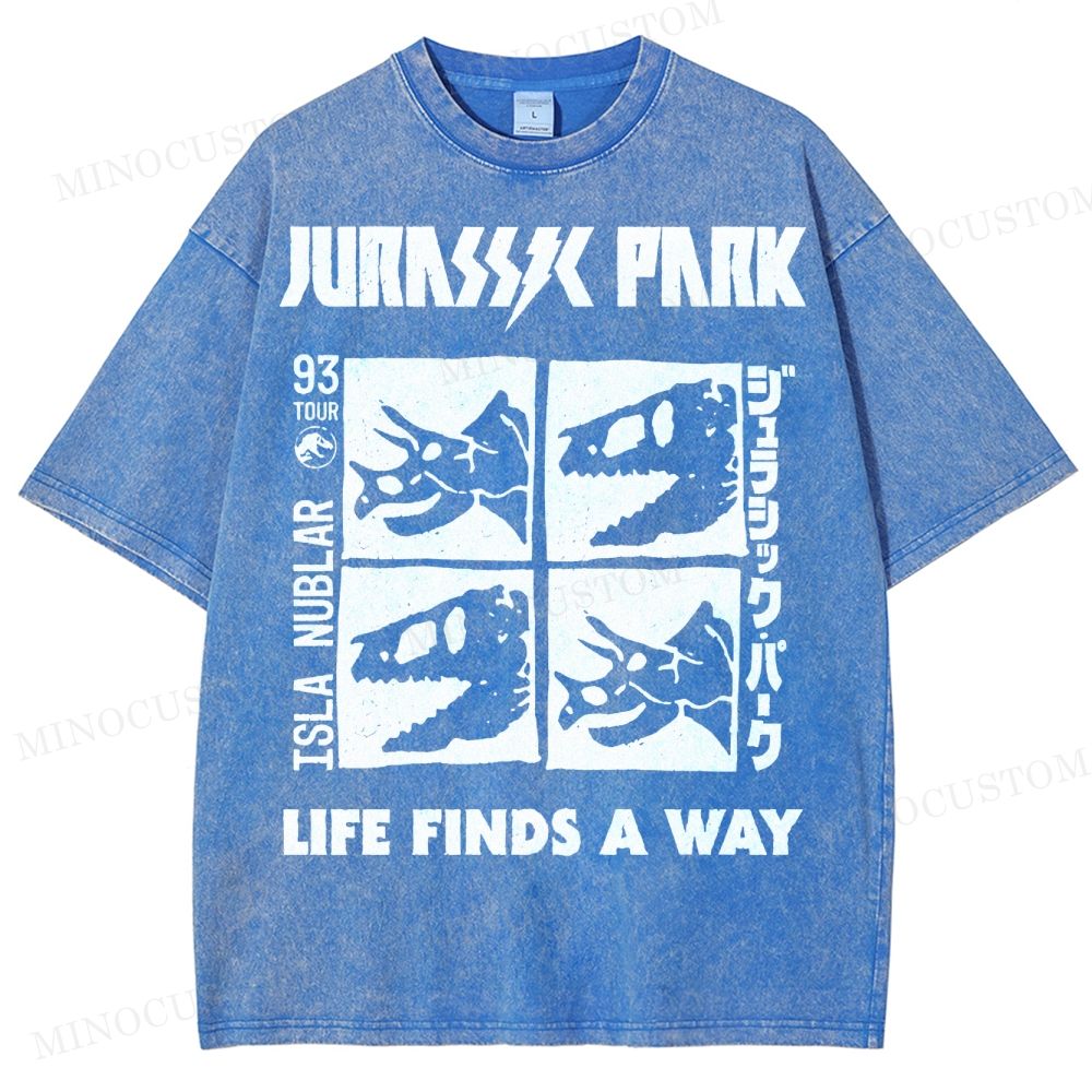 Dinosaur Skull Washed T-Shirt 