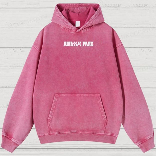 Dinosaur Skull Washed Hoodies 