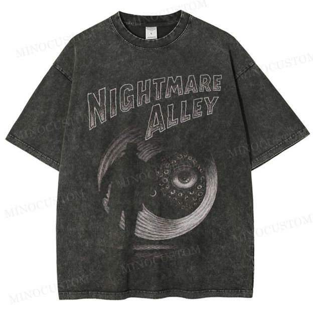 Nightmare Alley Psychological Thriller Graphic Washed T-Shirt