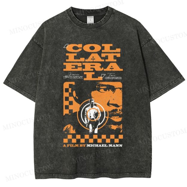 Collateral Neo-Noir Thriller Graphic Washed T-Shirt