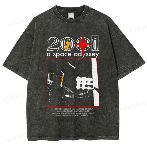 2001: A Space Odyssey Sci-Fi Epic Graphic Washed T-Shirt 