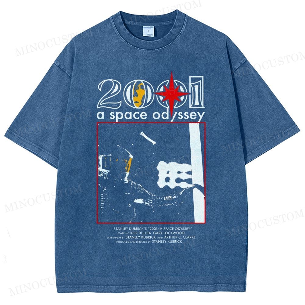2001: A Space Odyssey Sci-Fi Epic Graphic Washed T-Shirt 