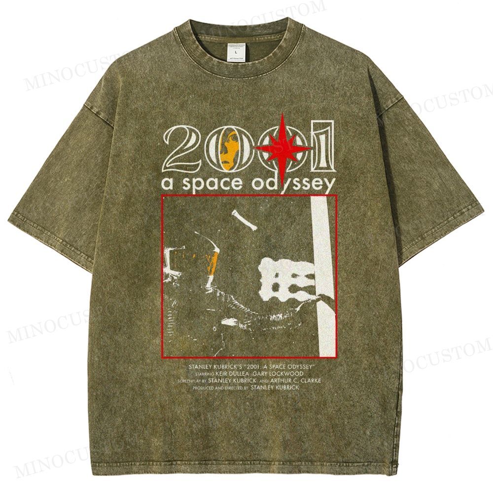 2001: A Space Odyssey Sci-Fi Epic Graphic Washed T-Shirt 