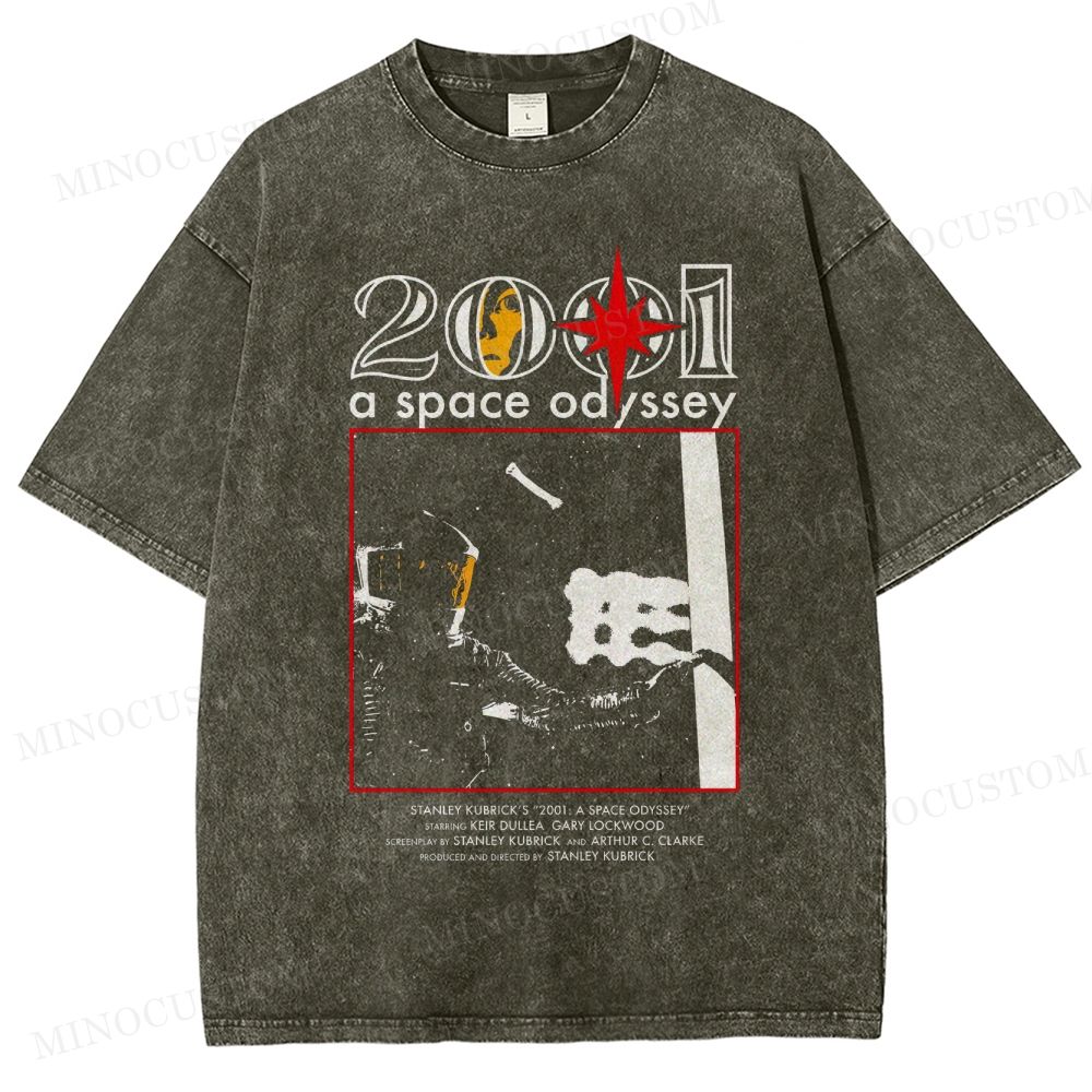 2001: A Space Odyssey Sci-Fi Epic Graphic Washed T-Shirt 