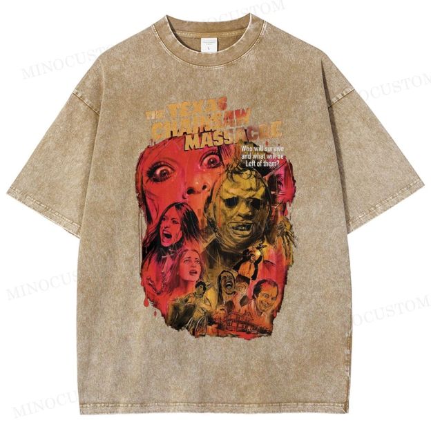 The Texas Chainsaw Massacre Slasher Horror Graphic Washed T-Shirt