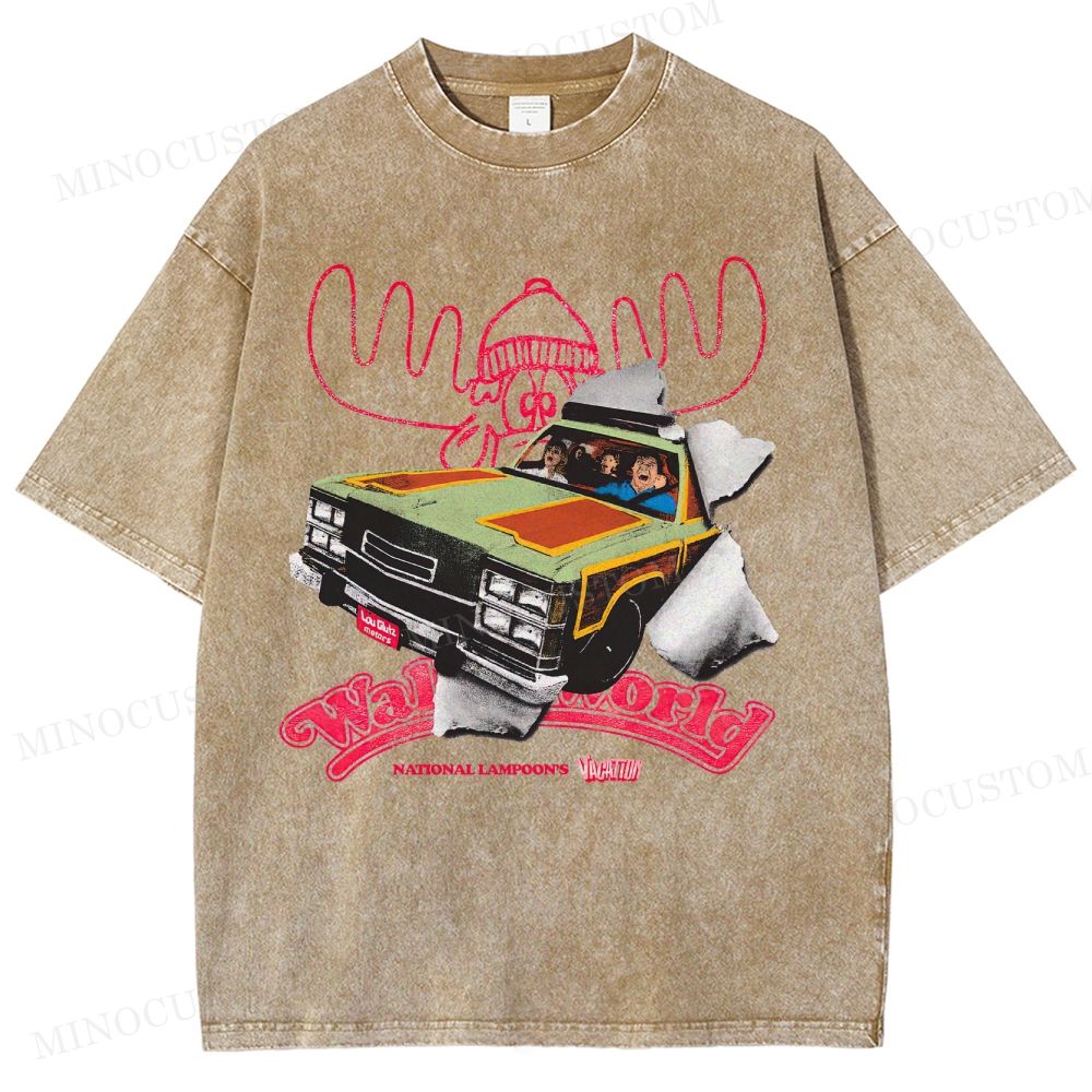National Lampoon's Vacation Comedy Graphic Washed T-Shirt