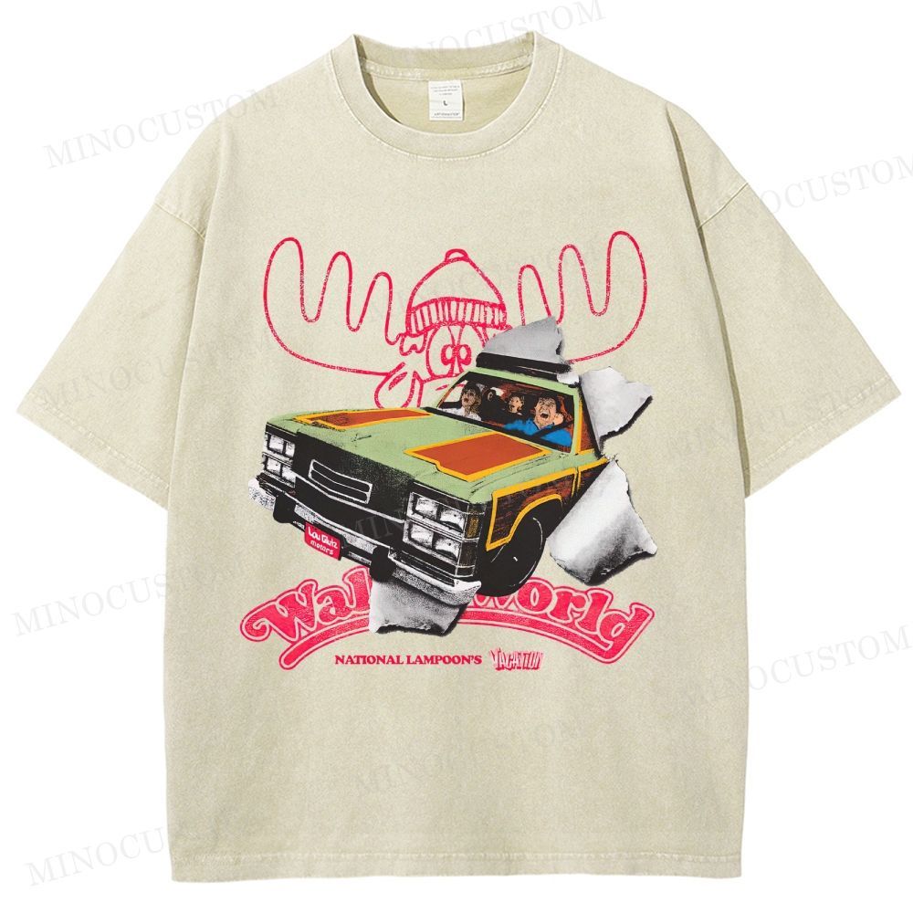 National Lampoon's Vacation Comedy Graphic Washed T-Shirt