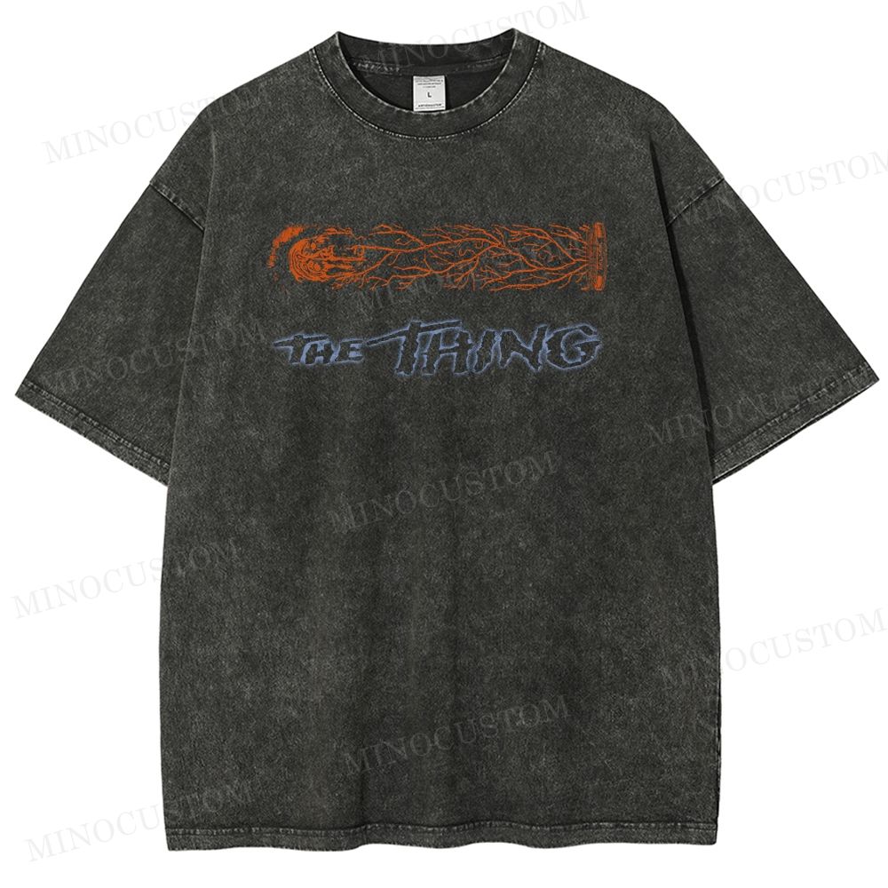 The Thing Body Horror Sci-Fi Graphic Washed T-Shirt 