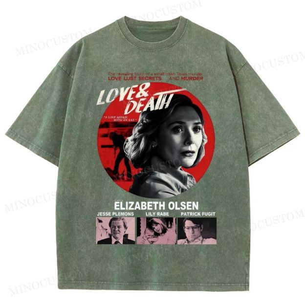 Love & Death True Crime Drama Graphic Washed T-Shirt