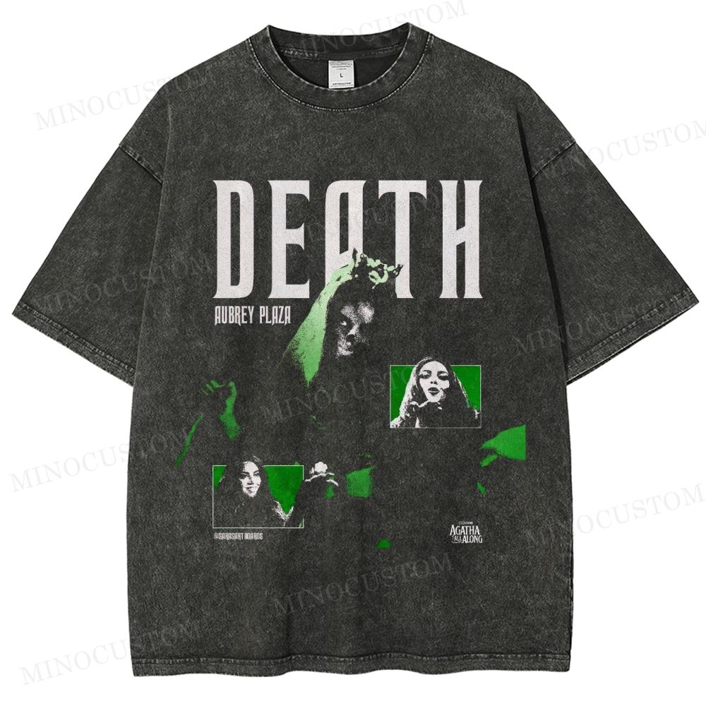 Agatha: Coven of Chaos Dark Fantasy Marvel Graphic Washed T-Shirt