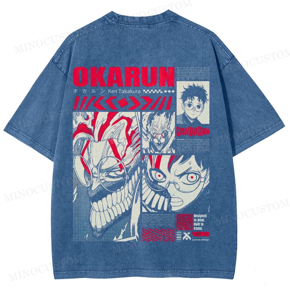 Dandadan Supernatural Manga Graphic Washed T-Shirt