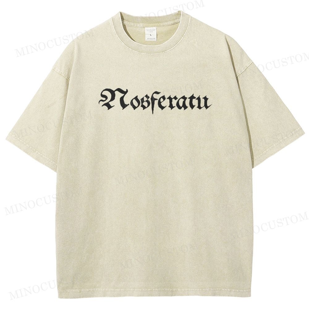 Nosferatu German Expressionist Horror Graphic Washed T-Shirt