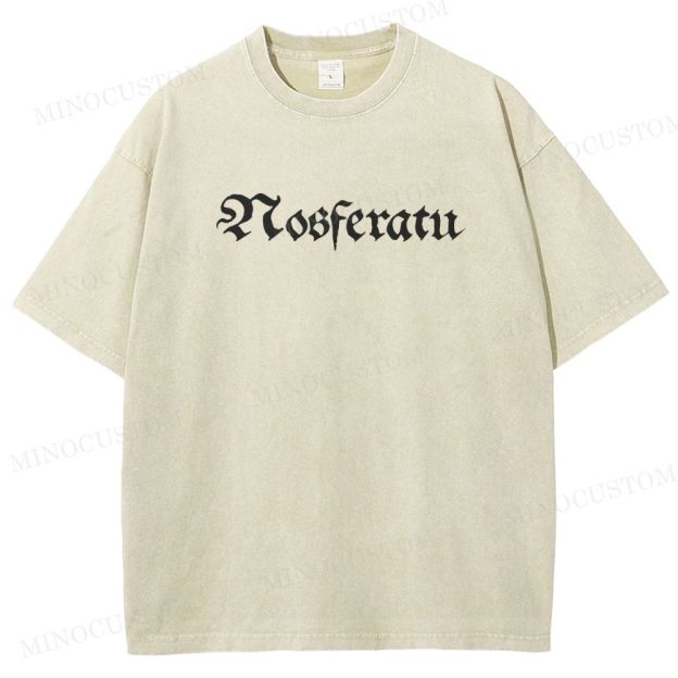 Nosferatu German Expressionist Horror Graphic Washed T-Shirt