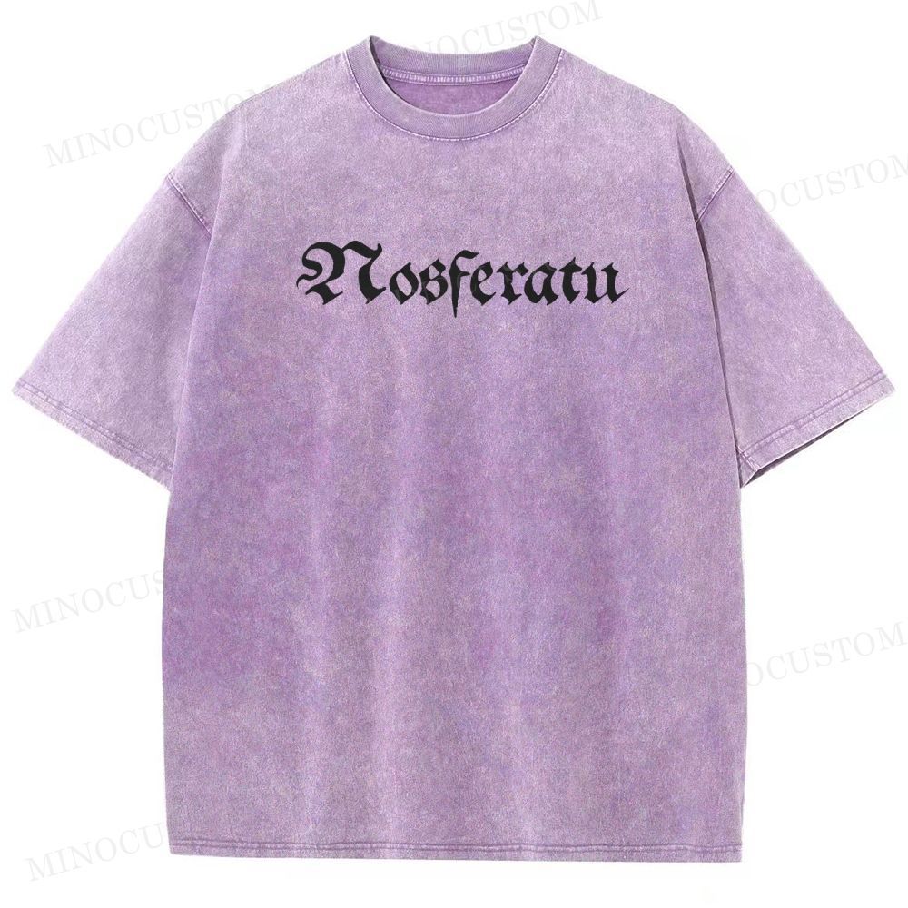 Nosferatu German Expressionist Horror Graphic Washed T-Shirt