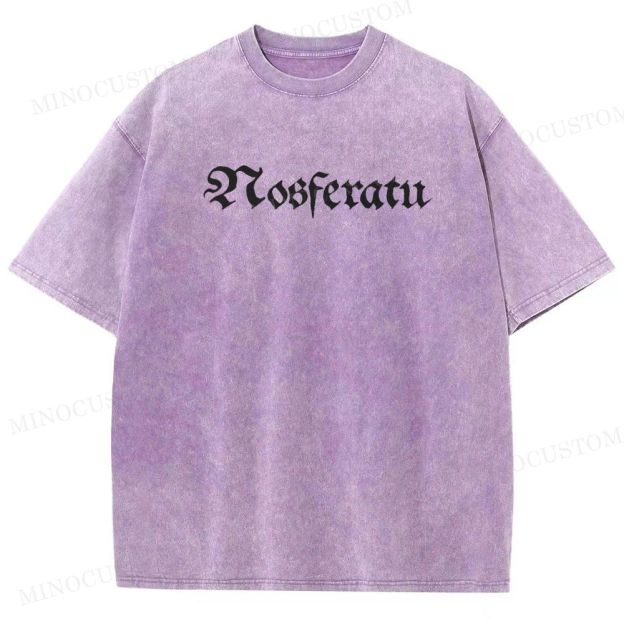 Nosferatu German Expressionist Horror Graphic Washed T-Shirt