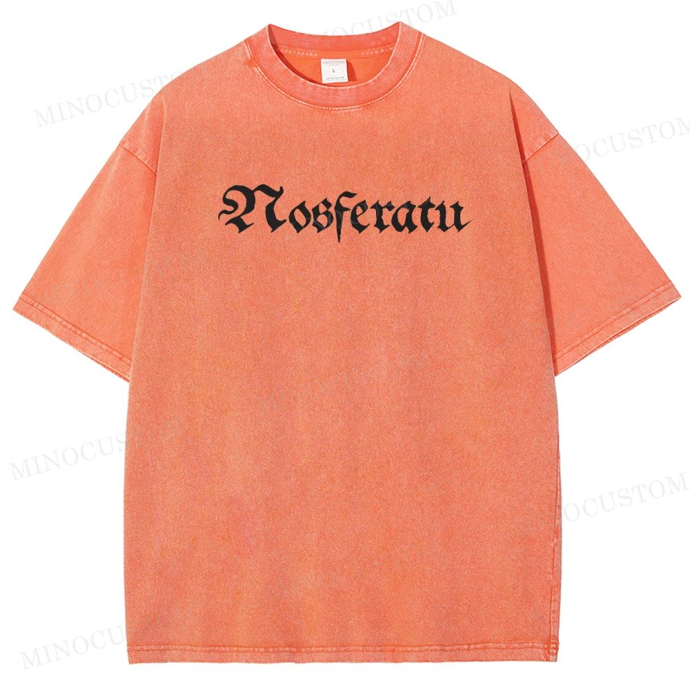 Nosferatu German Expressionist Horror Graphic Washed T-Shirt