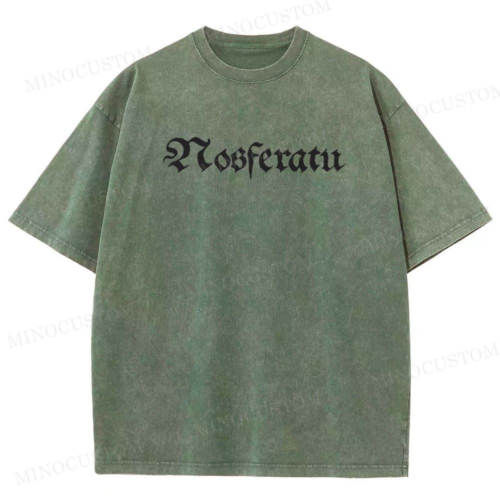 Nosferatu German Expressionist Horror Graphic Washed T-Shirt