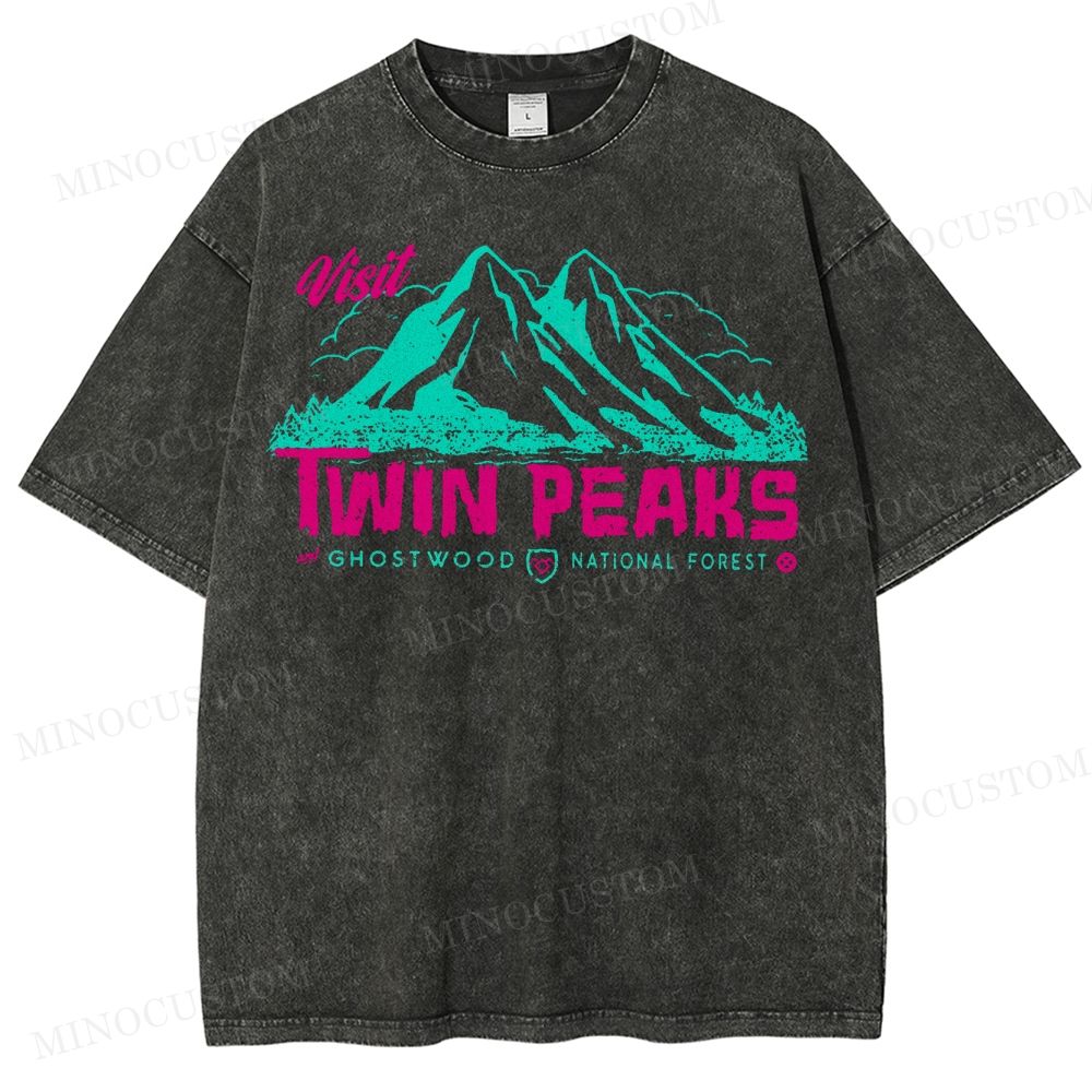  Twin Peaks Sheriff Department Washed T-Shirt