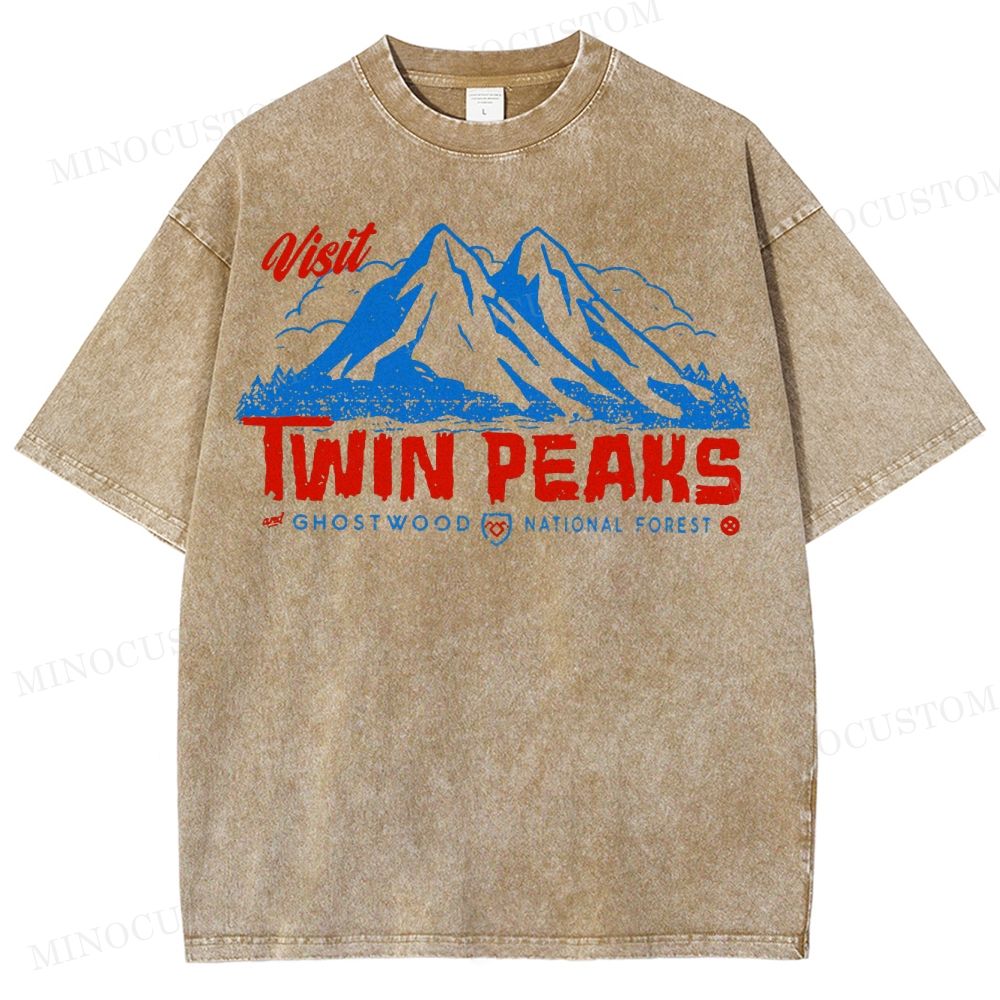  Twin Peaks Sheriff Department Washed T-Shirt