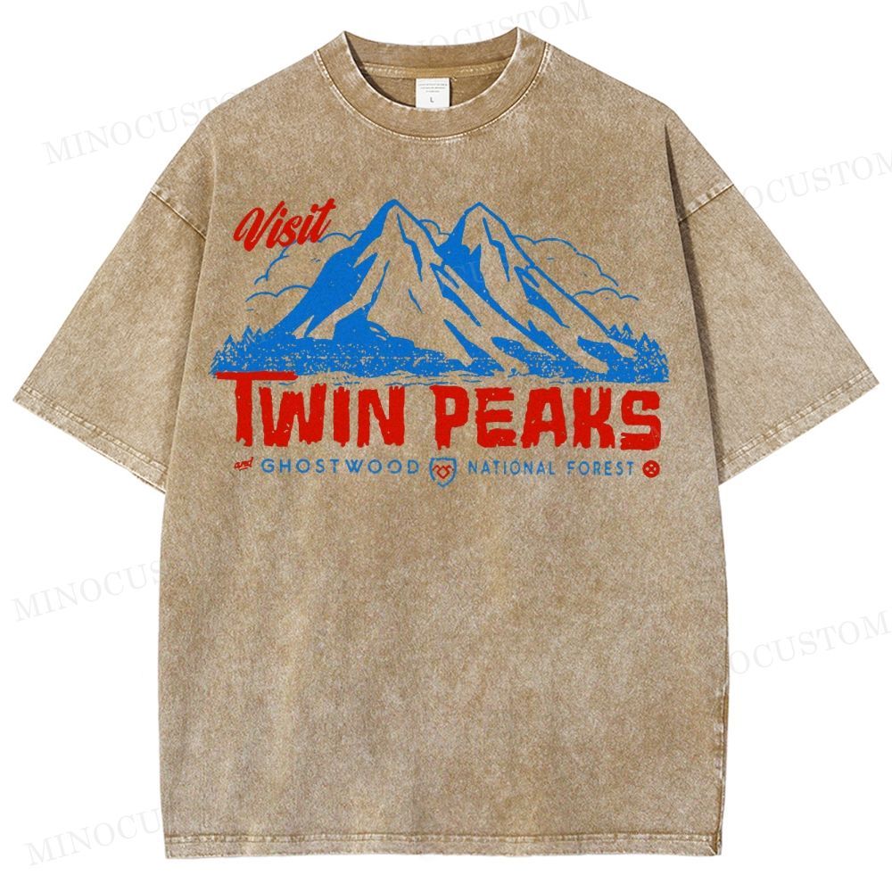  Twin Peaks Sheriff Department Washed T-Shirt