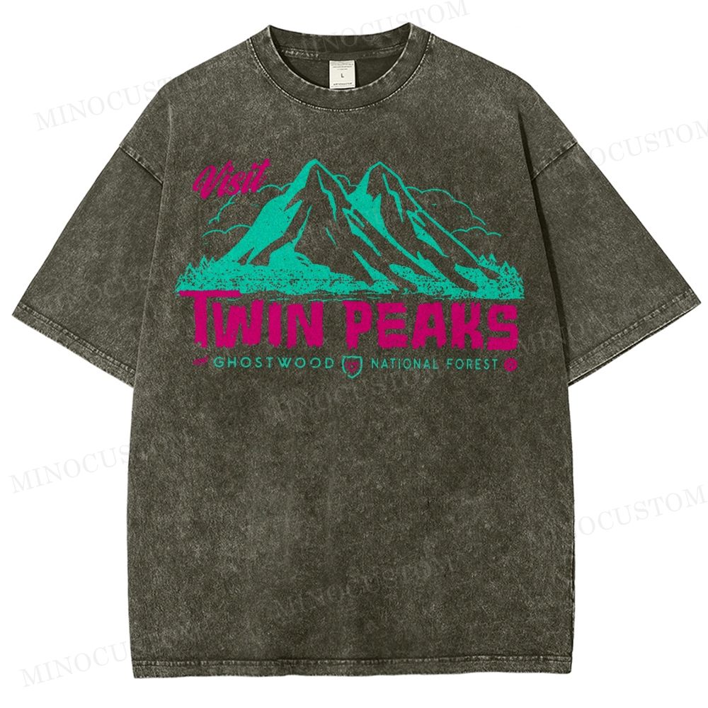  Twin Peaks Sheriff Department Washed T-Shirt