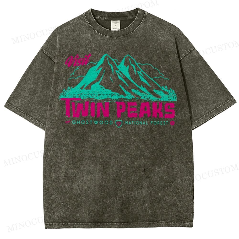  Twin Peaks Sheriff Department Washed T-Shirt
