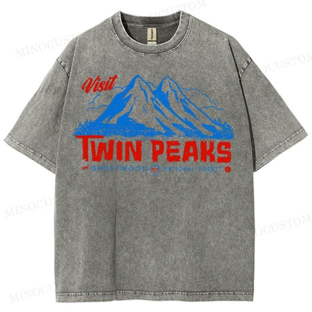  Twin Peaks Sheriff Department Washed T-Shirt