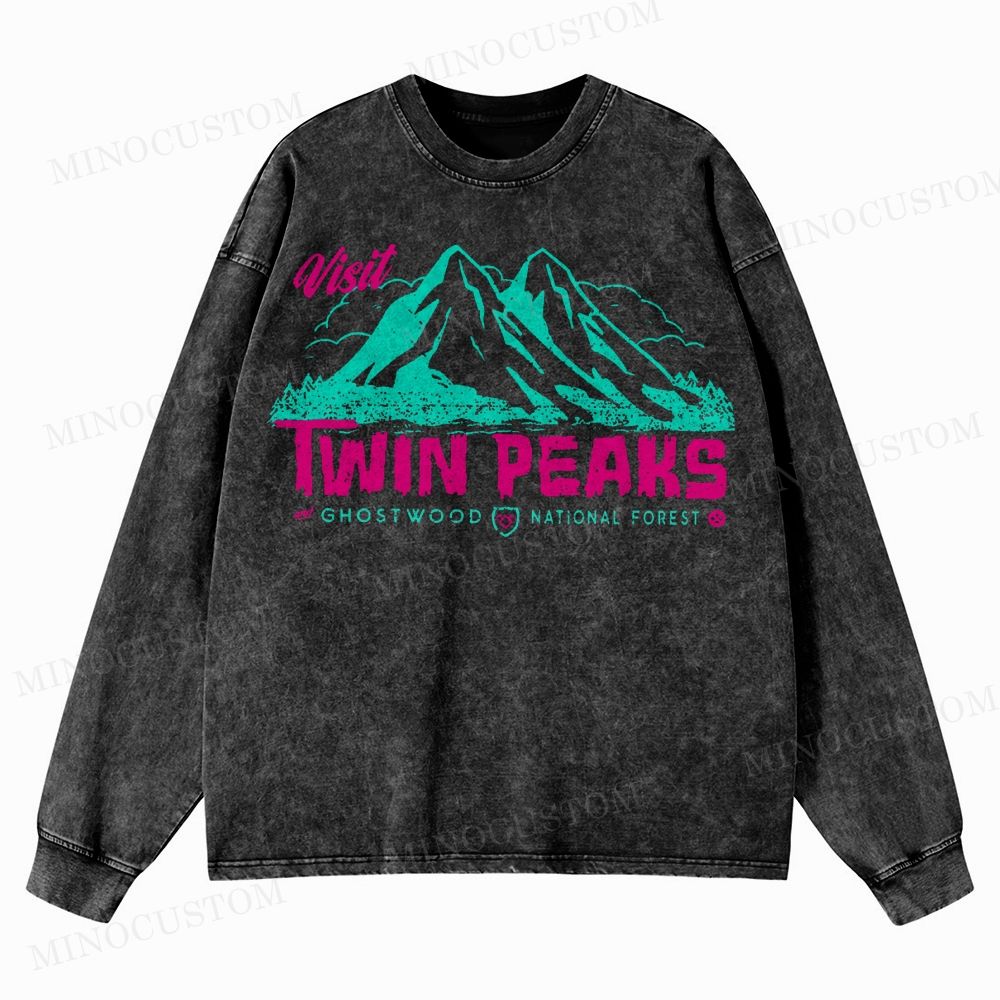  Twin Peaks Sheriff Department Washed Long-Sleeved T-Shirt 