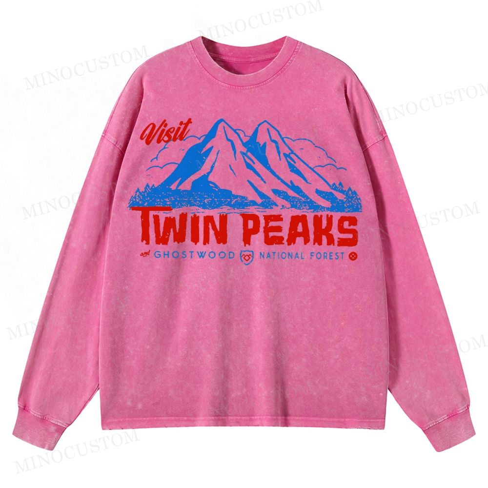  Twin Peaks Sheriff Department Washed Long-Sleeved T-Shirt 
