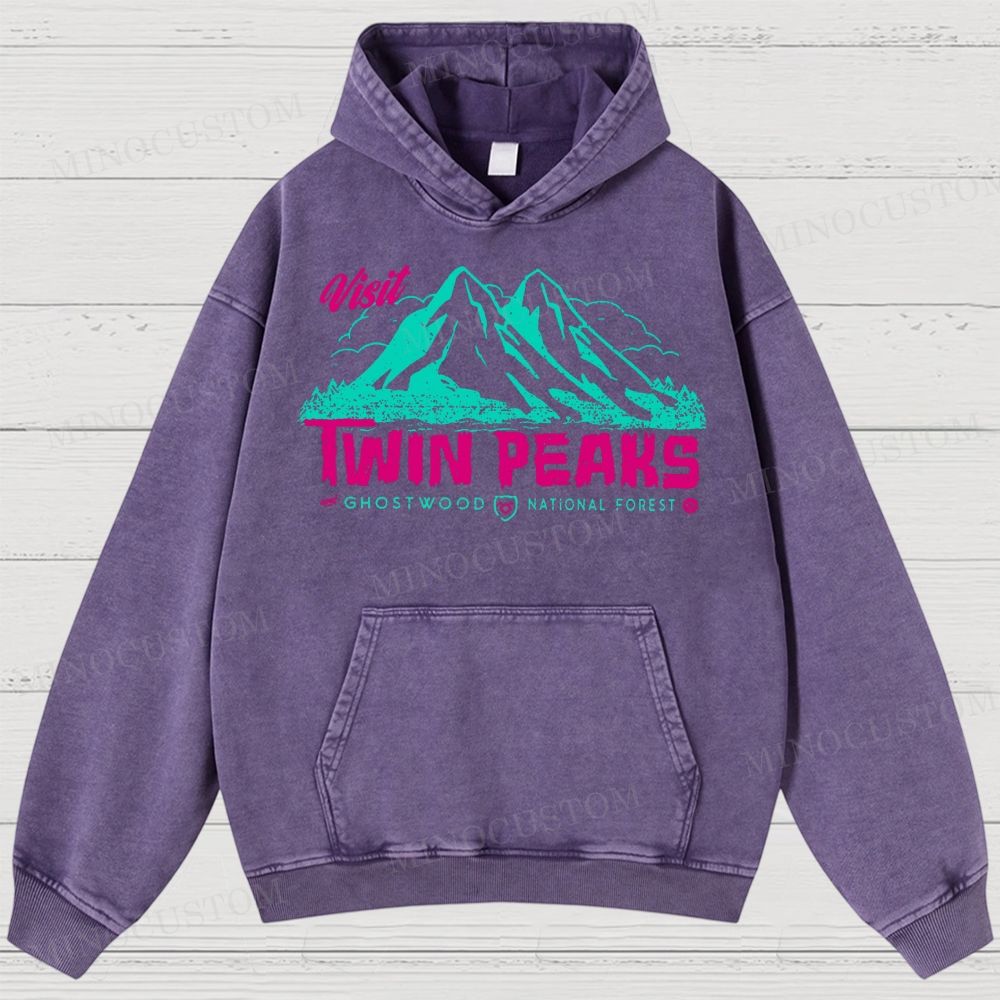  Twin Peaks Sheriff Department Washed Hoodies 