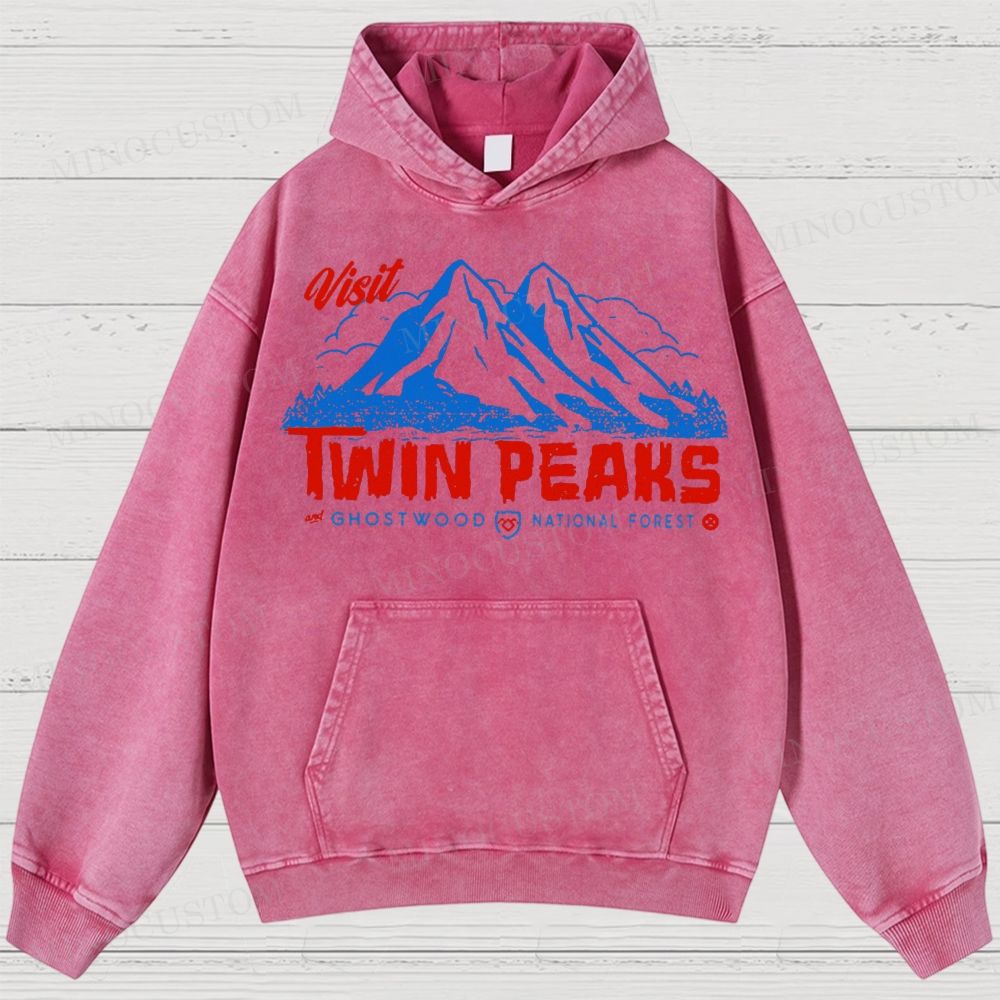  Twin Peaks Sheriff Department Washed Hoodies 