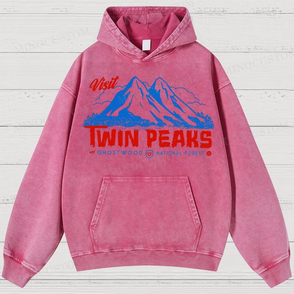  Twin Peaks Sheriff Department Washed Hoodies 