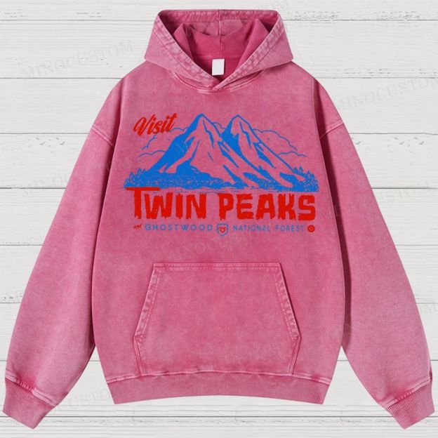  Twin Peaks Sheriff Department Washed Hoodies 