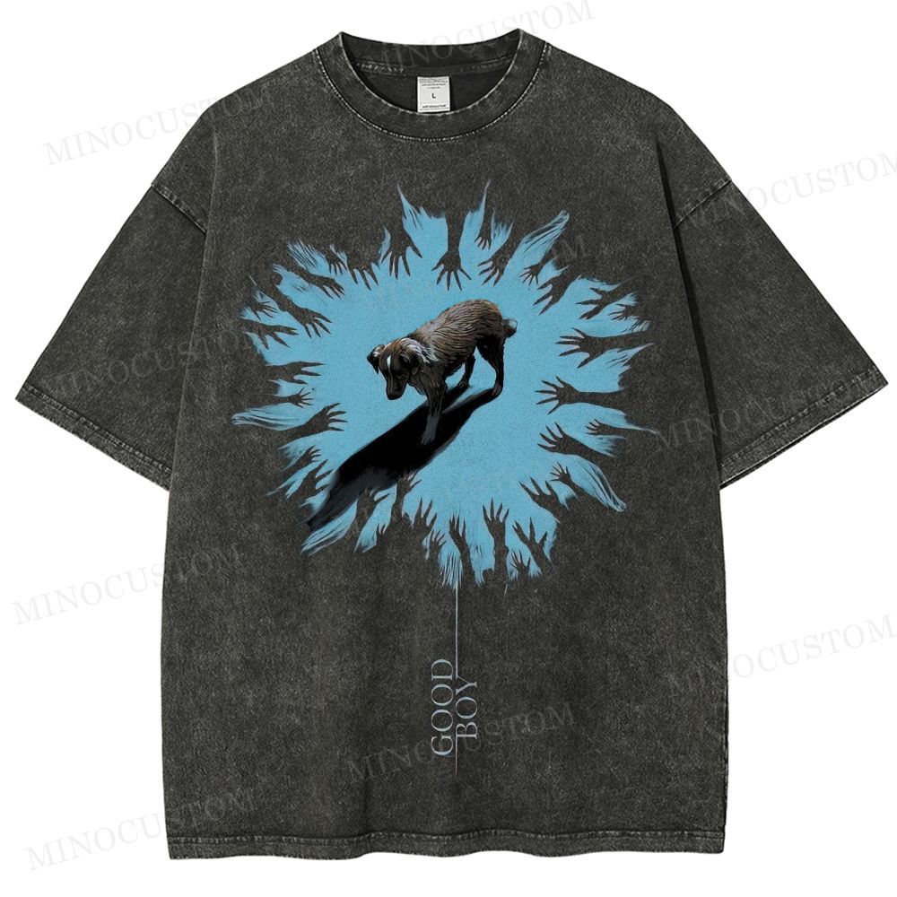 Good Boy (2025) Horror Thriller Retro Graphic Washed T-Shirt