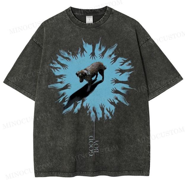 Good Boy (2025) Horror Thriller Retro Graphic Washed T-Shirt