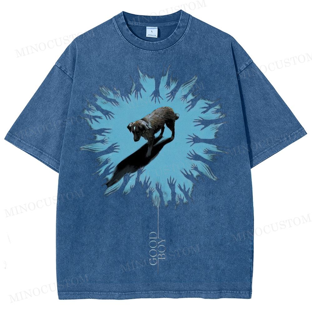 Good Boy (2025) Horror Thriller Retro Graphic Washed T-Shirt
