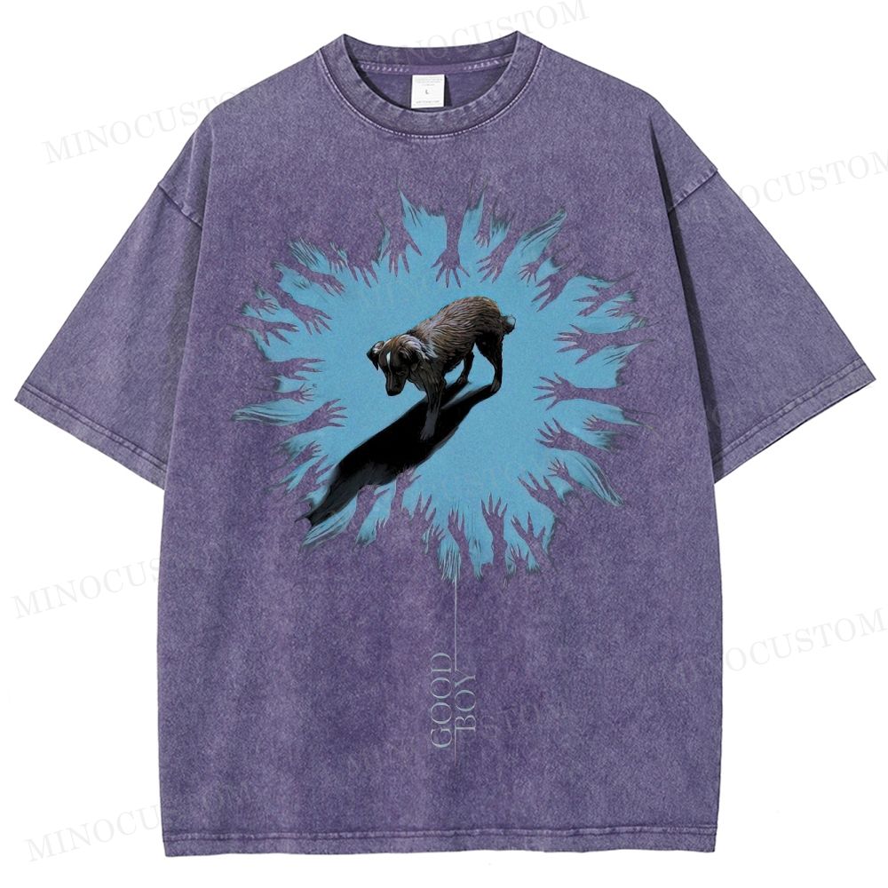 Good Boy (2025) Horror Thriller Retro Graphic Washed T-Shirt