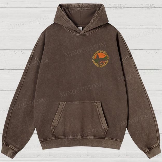 The Lord of the Rings (Ralph Bakshi’s Version) Fantasy Epic Graphic Washed Hoodies 