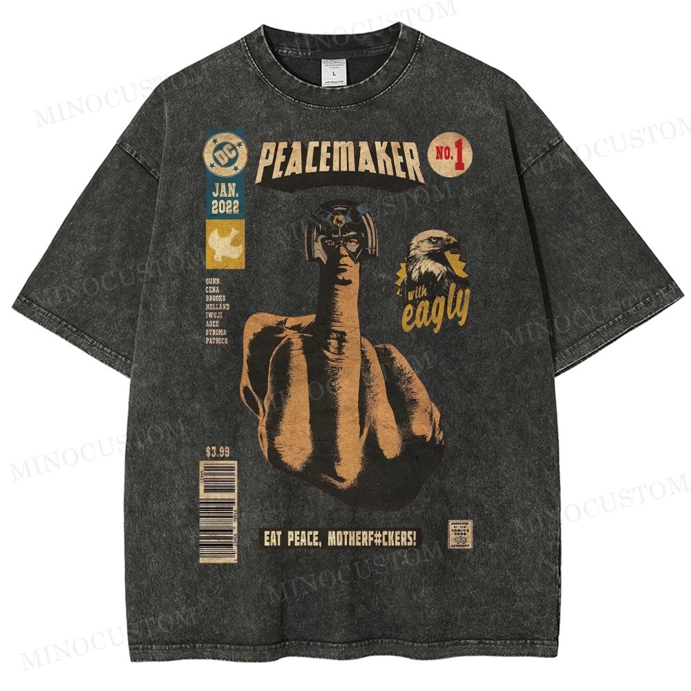 Peacemaker No.1 Comic Washed T-Shirt