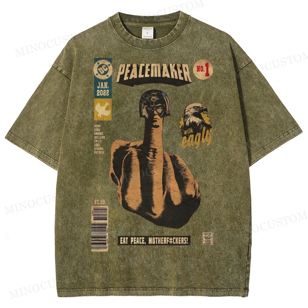 Peacemaker No.1 Comic Washed T-Shirt