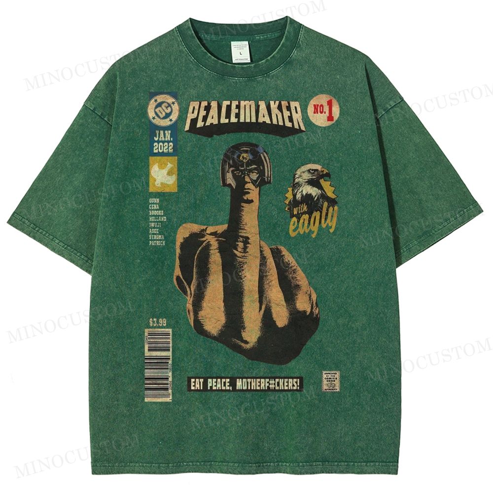 Peacemaker No.1 Comic Washed T-Shirt