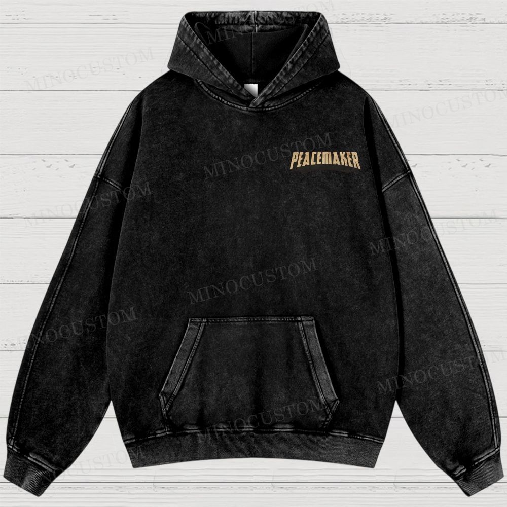 Peacemaker No.1 Comic Washed Hoodies 