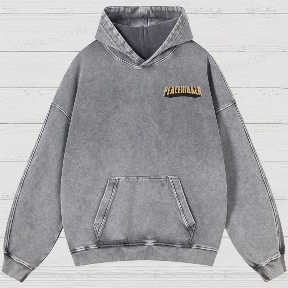 Peacemaker No.1 Comic Washed Hoodies 